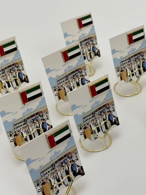 oh, Wanted Studio Favors - UAE Flag Brooch Badge